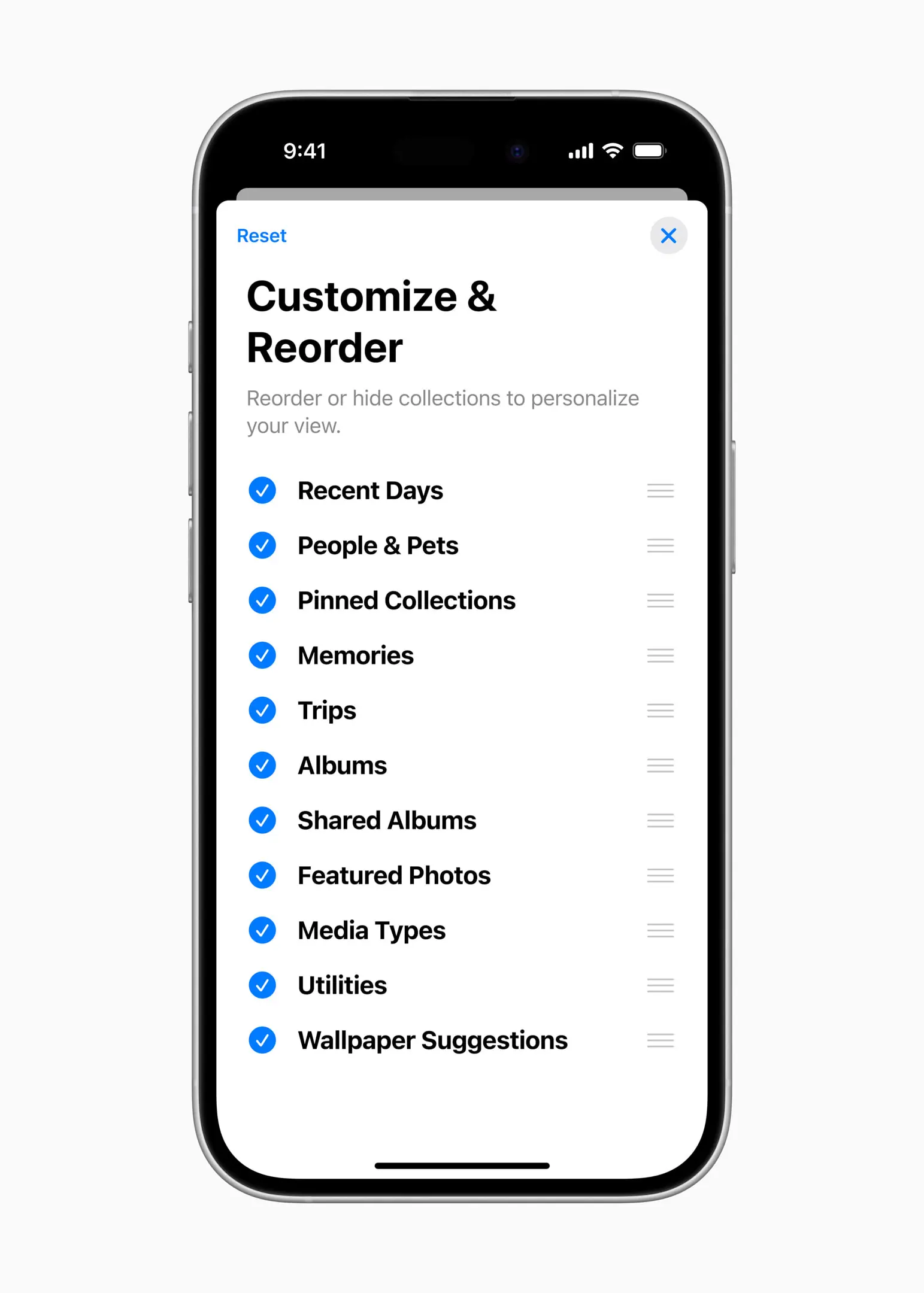 iOS 18 Photos customization