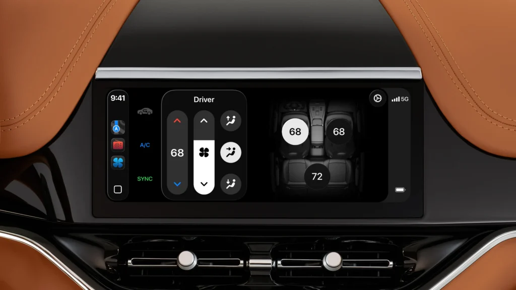 iOS 26 CarPlay Ultra climate control