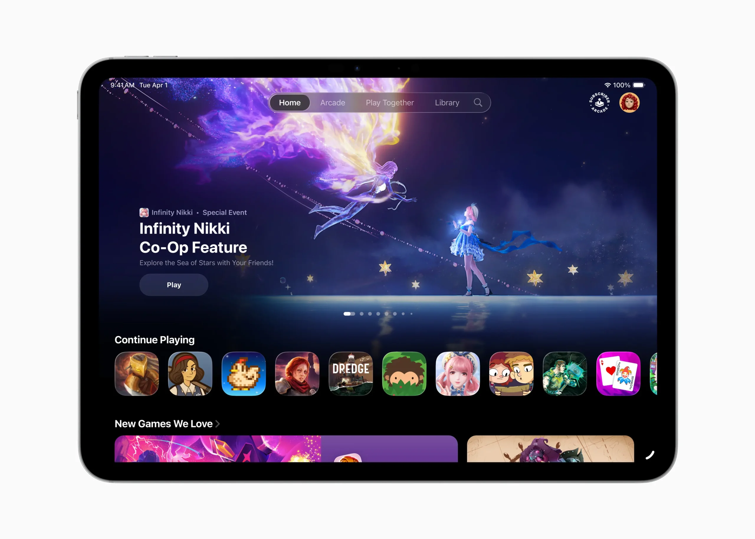 iPadOS 26 Games app