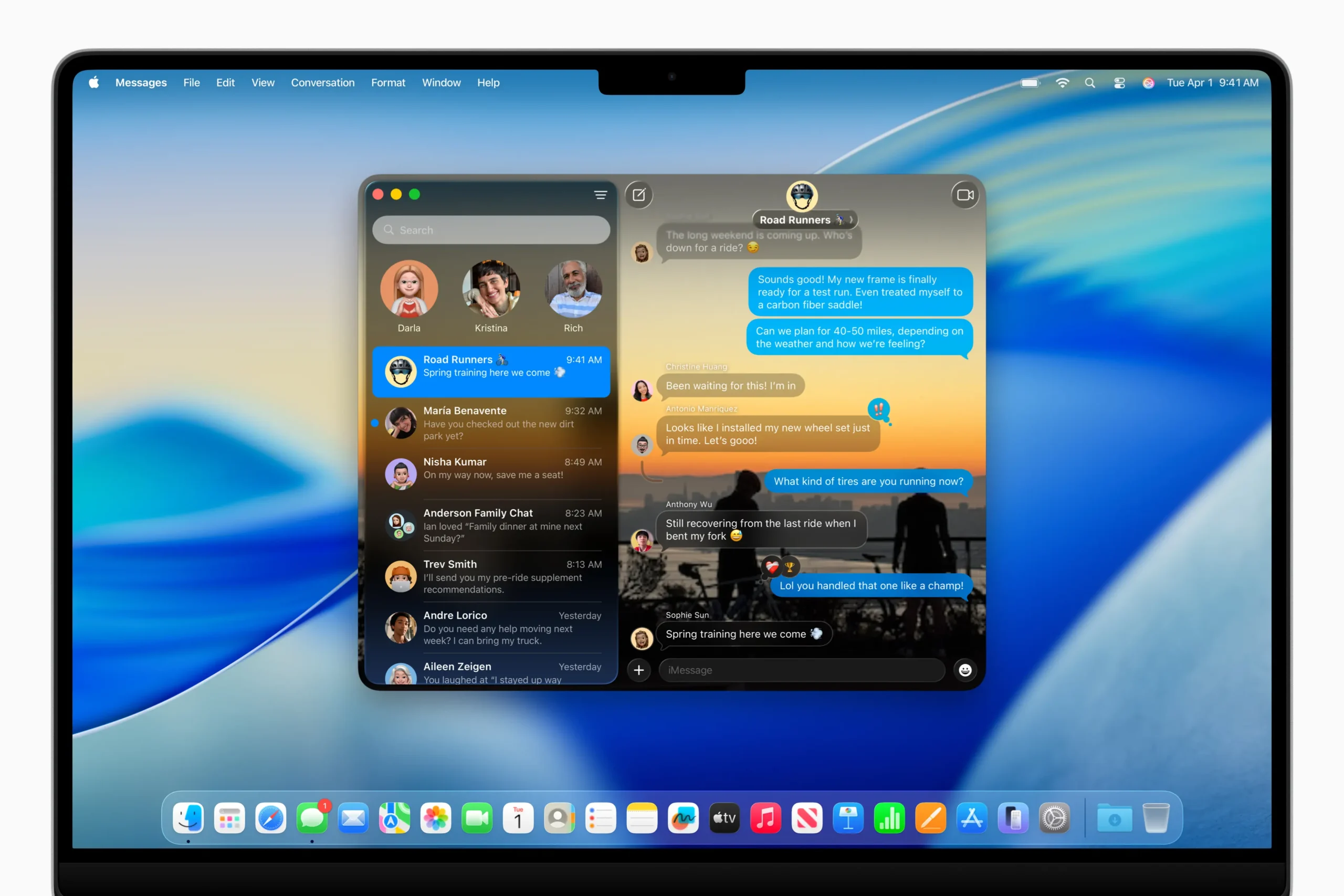 macOS Tahoe 26 Messages app