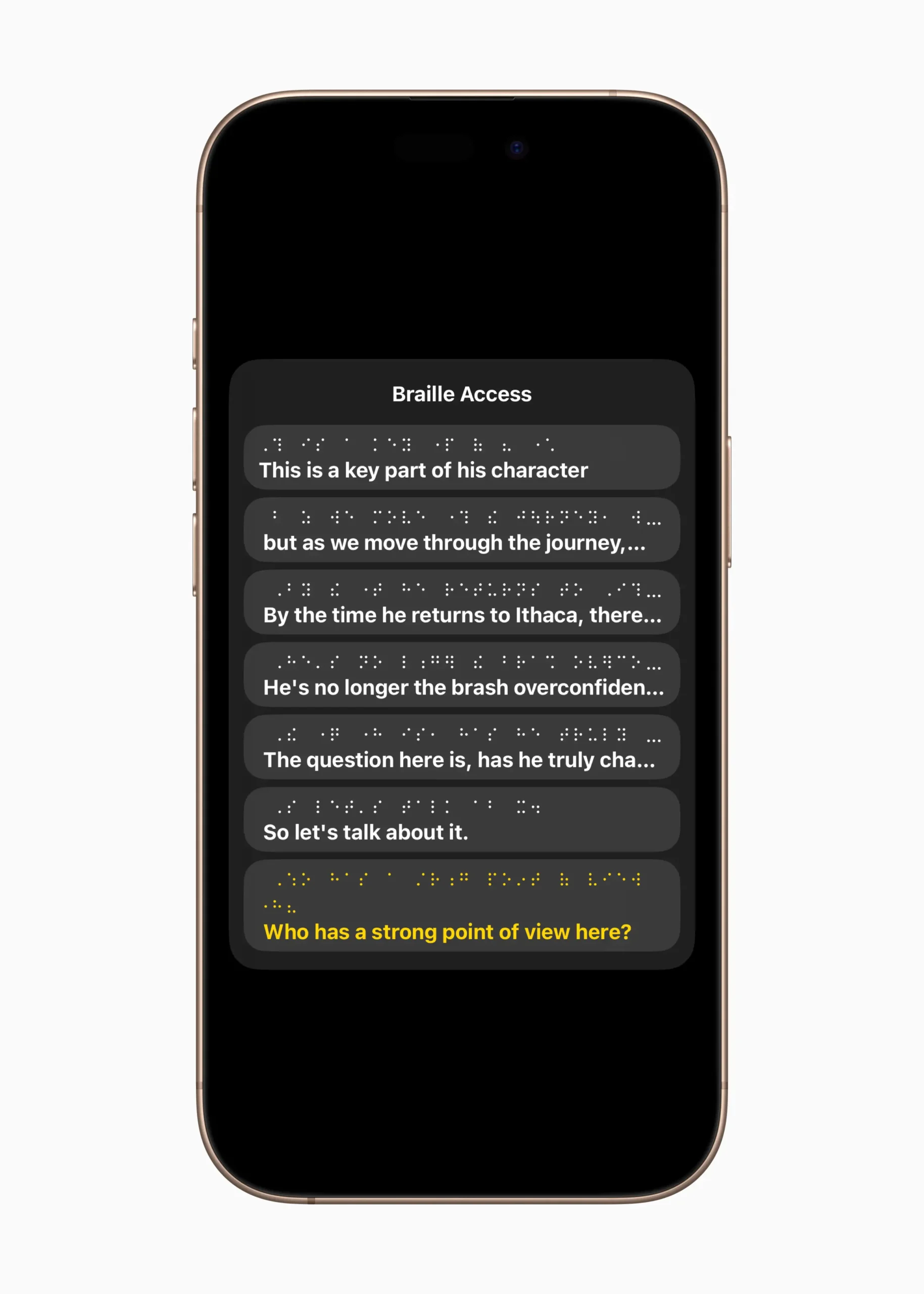 Apple accessibility Braille Access 02