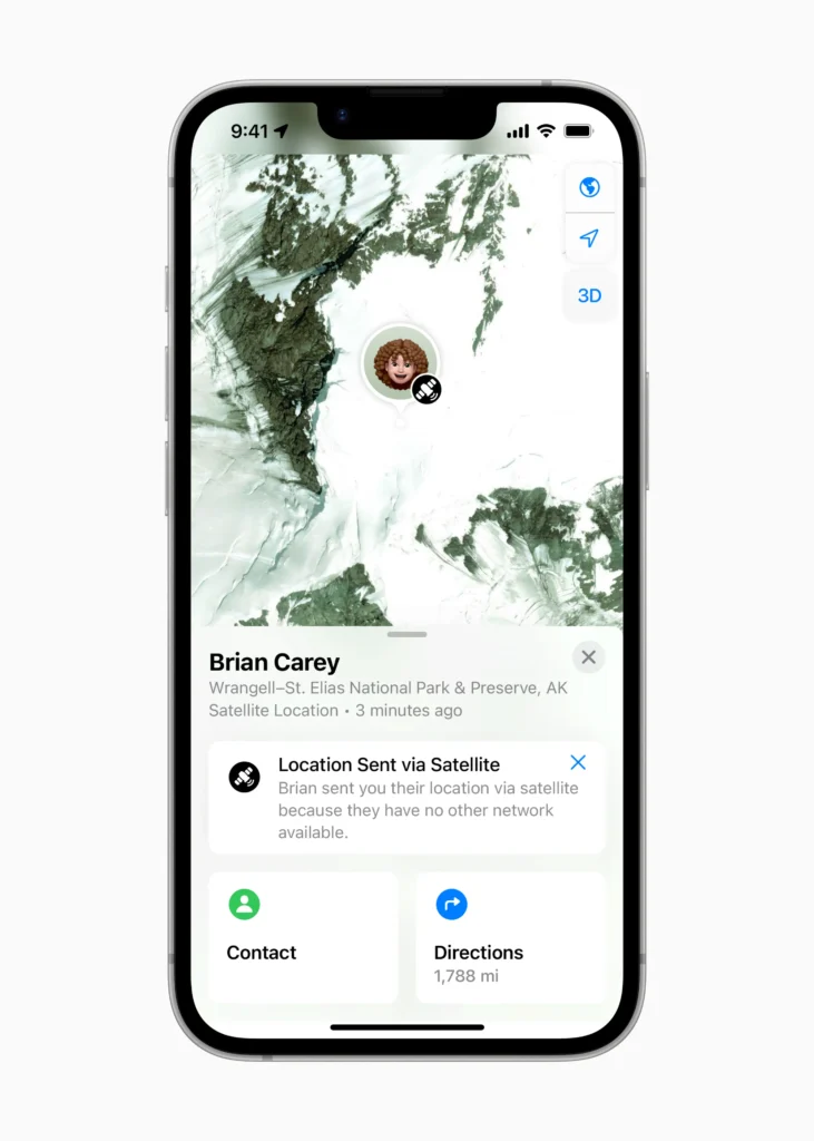 Apple iPhone 16e satellite Find My