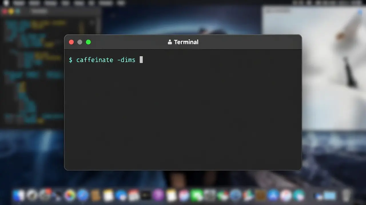 keep the Mac awake using the terminal